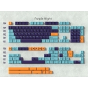 Purple Night 104+69 Cherry Profile ABS Doubleshot Keycaps Set for Cherry MX Mechanical Gaming Keyboard